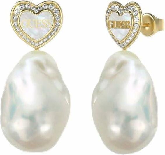 Guess Damenohrringe JUBE04022JWYGWHT-U Stahl