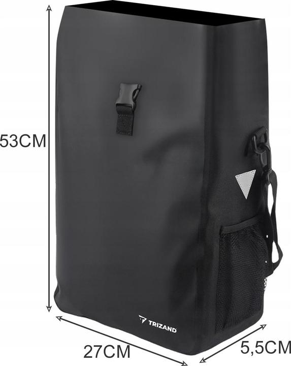 Actual product image Trizand 21203 Bicycle bag (15 l, Luggage carrier bag)