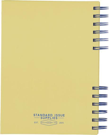 Image du produit Designworks Standard Issue Planner Notebook No. 12 - Cobalt | Citron (15 x 21 cm, À rayures, Couverture rigide)