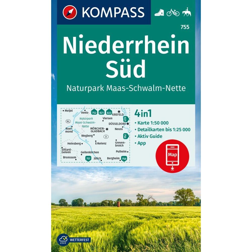 Wanderkarte 755 Niederrhein Süd, Naturpark Maas-Schwalm-Nette 1:50.000, Landkarte