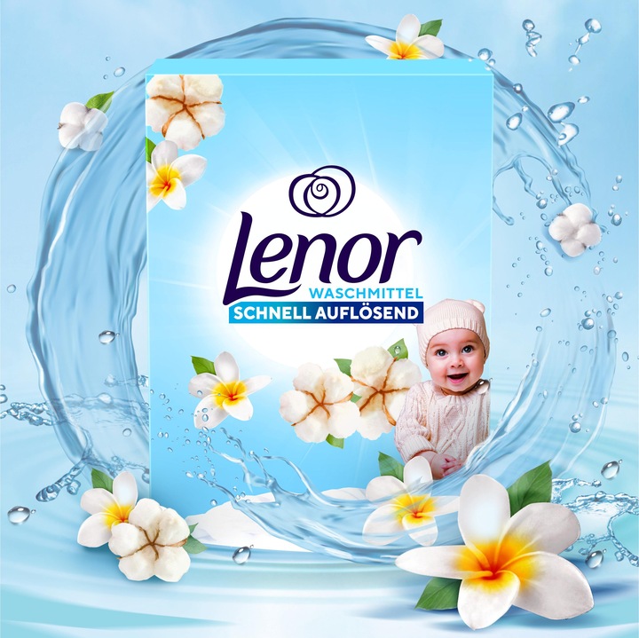 Productafbeelding Lenor Sensitiv (90 Wascycli, Poeder)