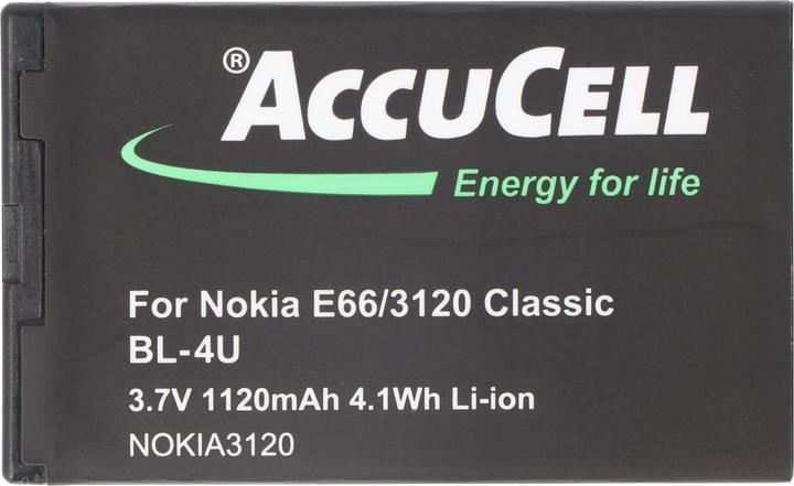 Immagine prodotto AccuCell Batteria Nokia BL-4U, BL-4UV, MP-S-V, N4U85T, TB-BL4U