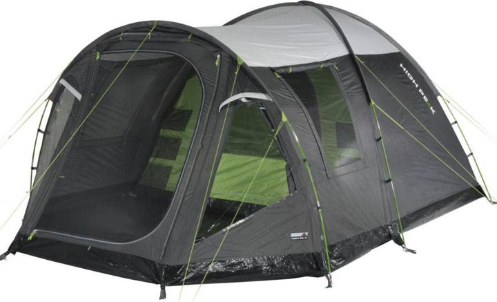 High Peak Koepeltent Santiago 5.0 lichtgrijs-donkergrijs-groen (Koepeltent, 11 kg, 5 personen)