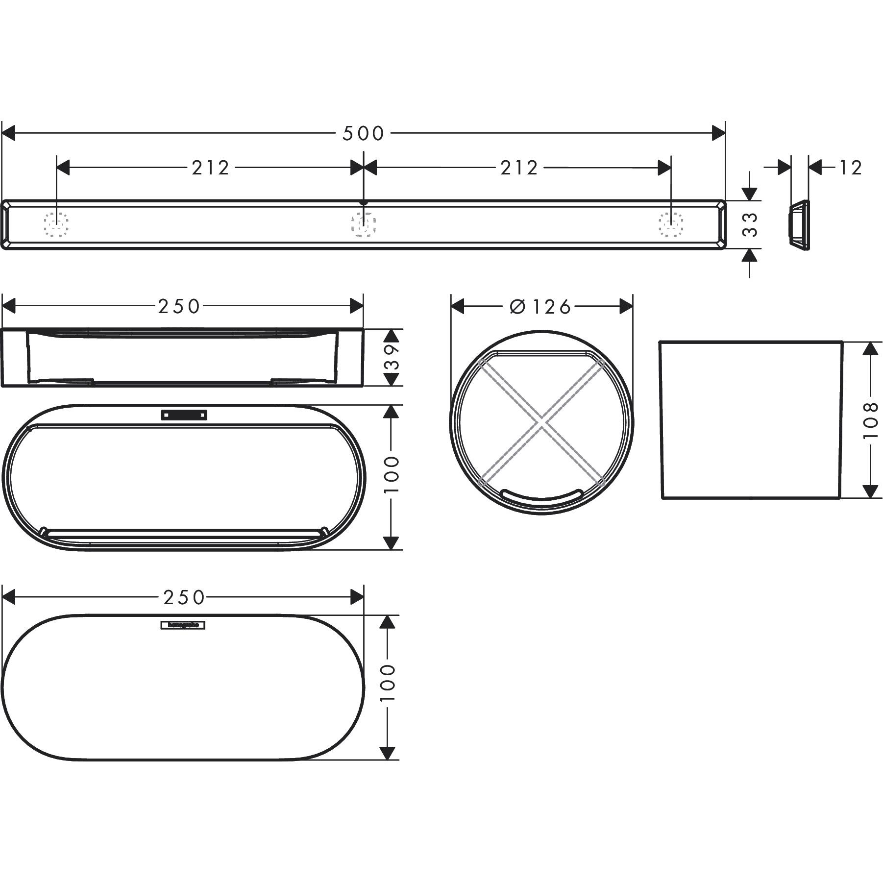 Thumbnail - hansgrohe, Duschablage, WallStoris Badezimmerset