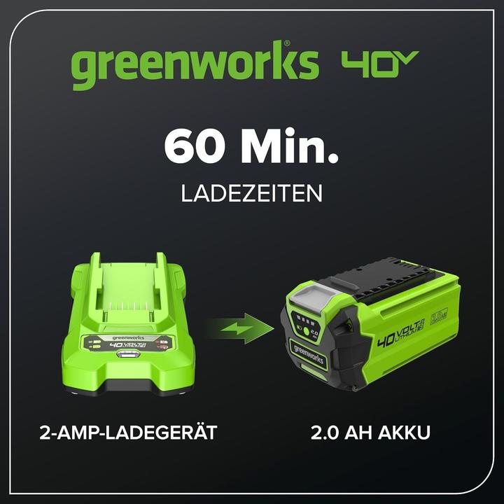 Produktbild Greenworks Battery & Universal Charger Kit (40 V)