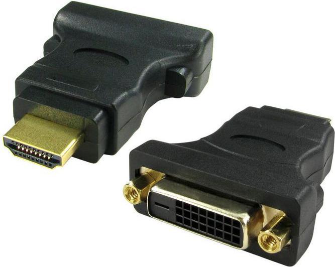 Image du produit RS PRO Adaptateur vidéo AV HDMI mâle - DVI-D femelle (DVI, 13.30 cm)