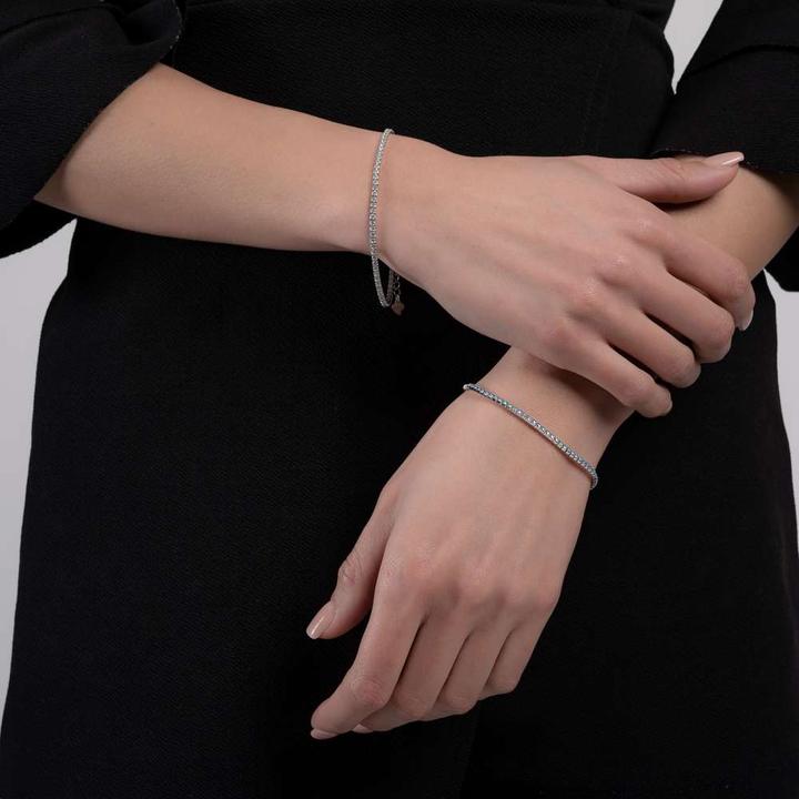 Immagine prodotto Bijouteria Bracciale (20 cm, Argento 925, Zirconia)