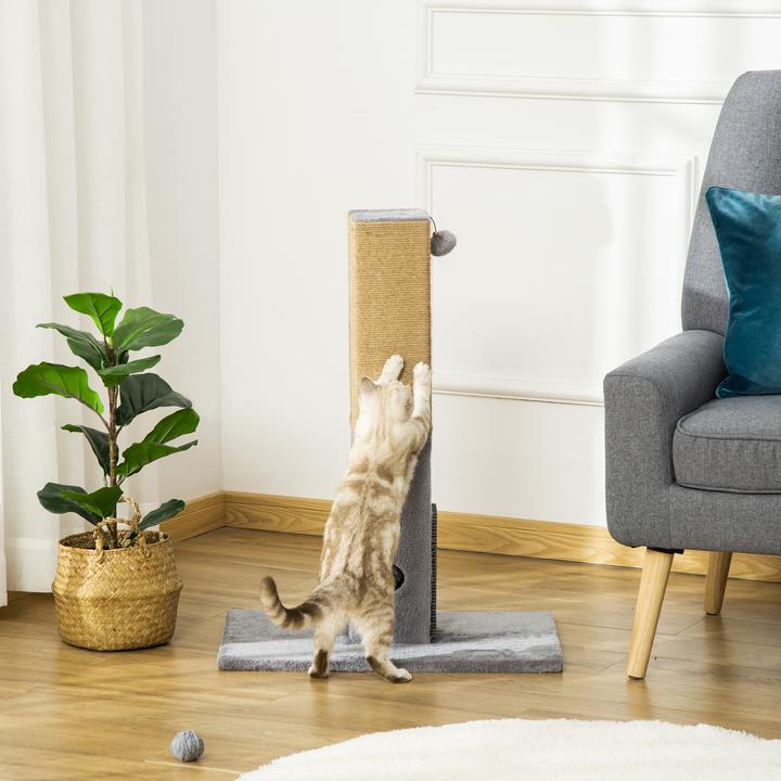 Actual product image PawHut Scratching post (79 cm, Grey)