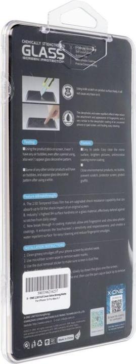 Actual product image X-One Protective glass Full Cover Extra Strong Matte - for iPhone 15 Pro Max tempered glass 9H (1 pcs., Apple iPhone 15 Pro Max)