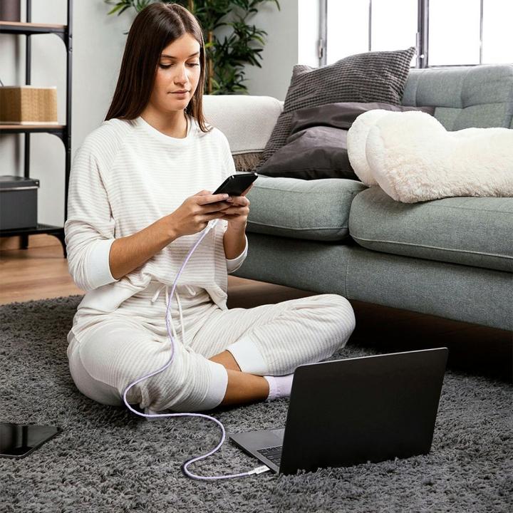 Image du produit Tech-Protect Ultraboost Lite Lightning Cable PD60W/3A 2m - Purple (2 m, 60 W)