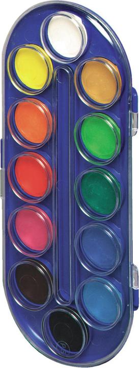 Actual product image Herlitz Paint box 12 colours blue plastic