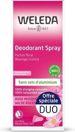 Immagine prodotto Weleda Set di 2 deodoranti Wild Rose - 2 x 100 ml (Getto vaporizzato, 200 ml)