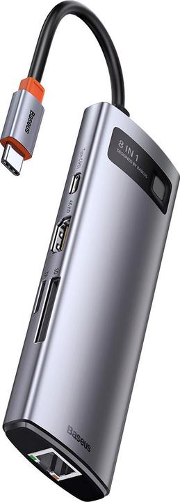Actual product image Baseus Metal Gelam Series (USB-C, 8 Ports)