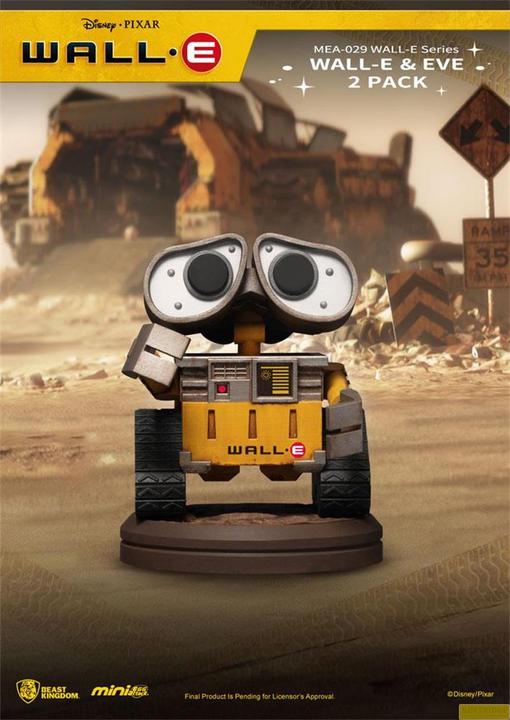 Produktbild Beast Kingdom Wall-E pack 2 figurines Mini Egg Attack Wall-E Series Wall-E & Eve 8 cm