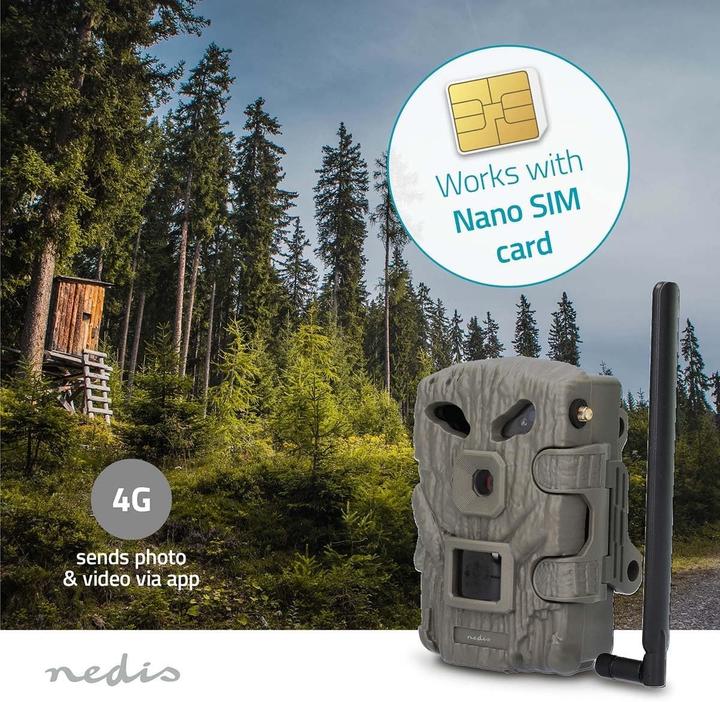 Actual product image Nedis Wildcamera - 1080p@30fps - 30.0 MPixel - 2 MPixel CMOS - IP66 - Zwart No-Glow IR - Nachtzicht - Kijk