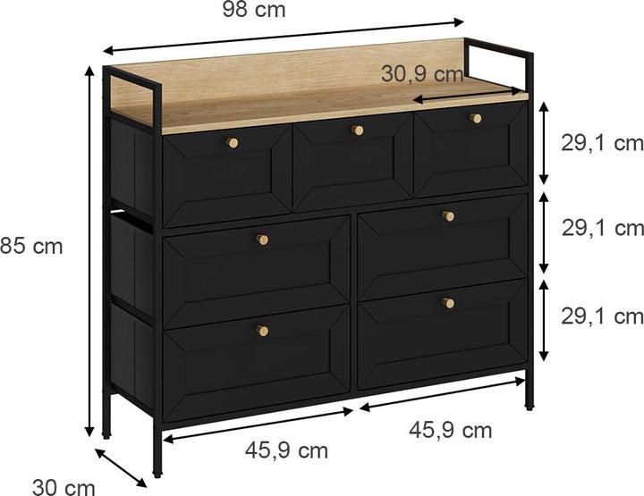 Produktbild Vicco Belaro (98 x 30 x 85 cm)