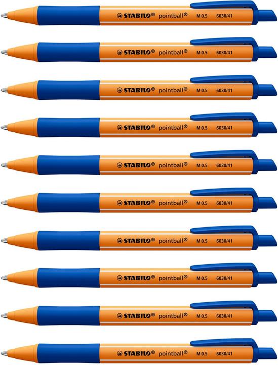 Image du produit STABILO stylo à bille pointball bleu (Bleu, Jaune, 1 x)