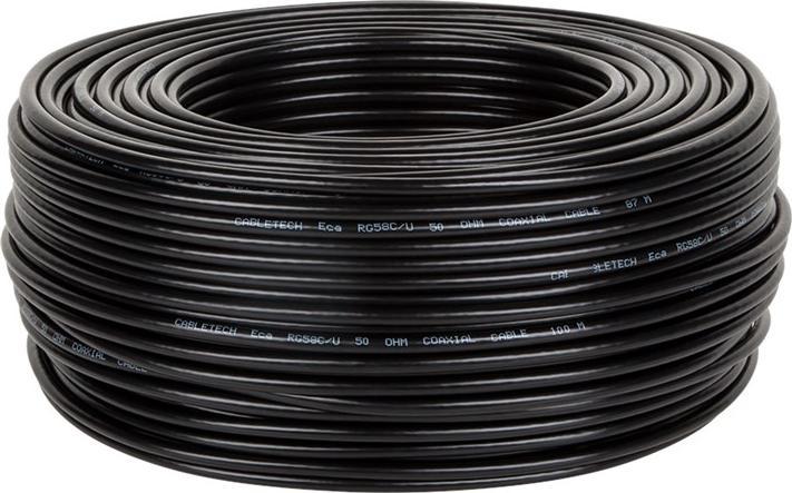 Actual product image Cabletech RG-58U 50 Ohm coaxial cable (Antenna cable)
