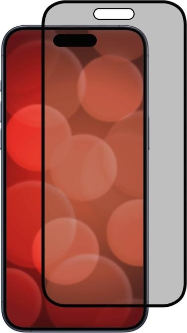 Produktbild Displex Real Glass, Privacy Full Cover Panzerglas (1 Stück, Apple iPhone 15, Apple iPhone 15 Pro)