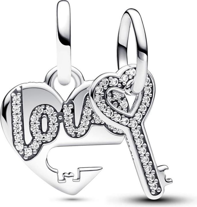 Immagine prodotto Pandora Ciondolo con cuore e chiave divisibili (Argento 925)