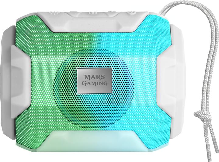 Actual product image Mars Gaming Enceintes Bluetooth Msbax RGB (Blanc) (8 h, Rechargeable battery operated)