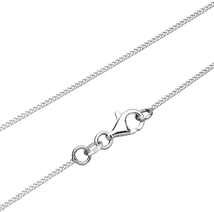 Produktbild Elli mit Kreis-Anhänger verziert mit Kristallen (Sterling Silber, 45 cm)