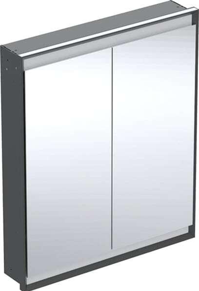 Geberit ONE Spiegelschrank mit ComfortLight, 2 Türen, Unterputzmontage, 75x90x15cm, 505.802.00. (75 x 15 x 90 cm)