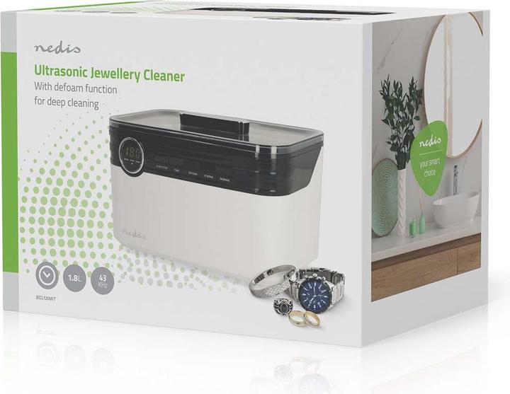 Image du produit Nedis Nettoyeur de bijoux JECL120WT (1.80 l)