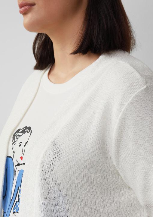 Produktbild S.Oliver Indoor-Jacke Cardigan aus Bouclégarn mit 3/4-Ärmeln (44)