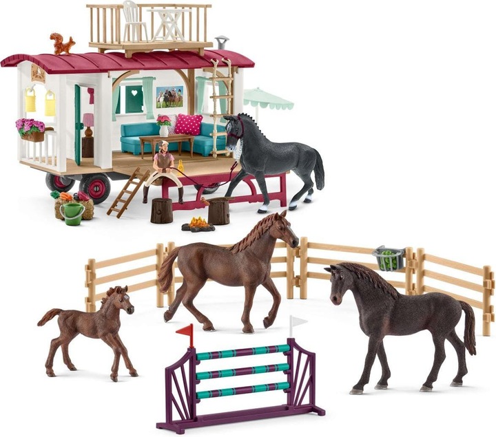 Actual product image Schleich Secret training at the caravan