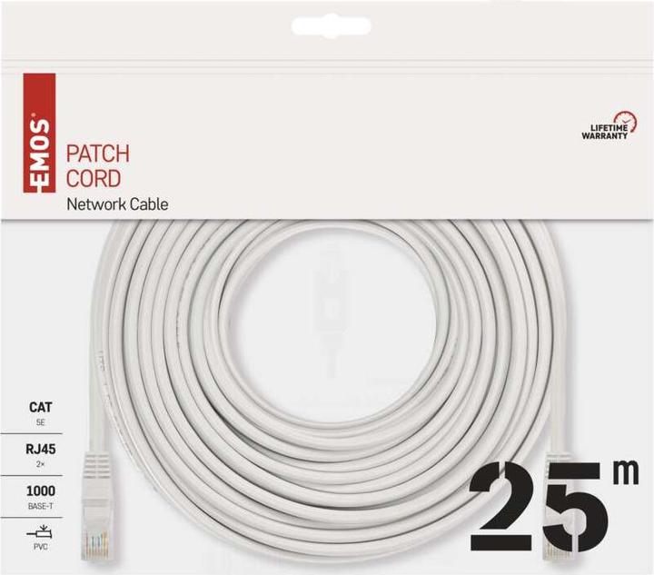 Immagine prodotto Emos Cavo PATCH UTP 5E, 25m (UTP, CAT5e, 25 m)