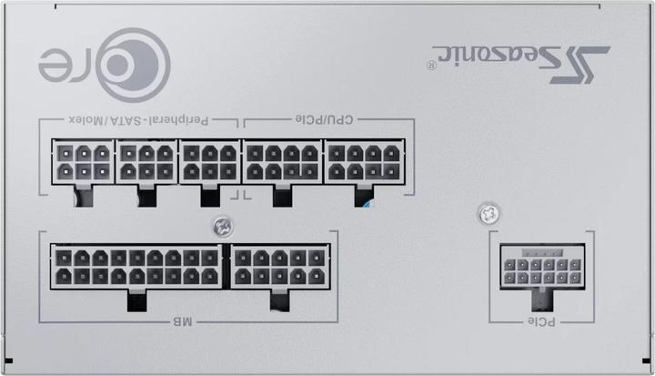 Actual product image Seasonic Sea Sonic 650W Core SRP-CGX651-A5A32SF-W ATX 3.1 80+ Gold (650 W)