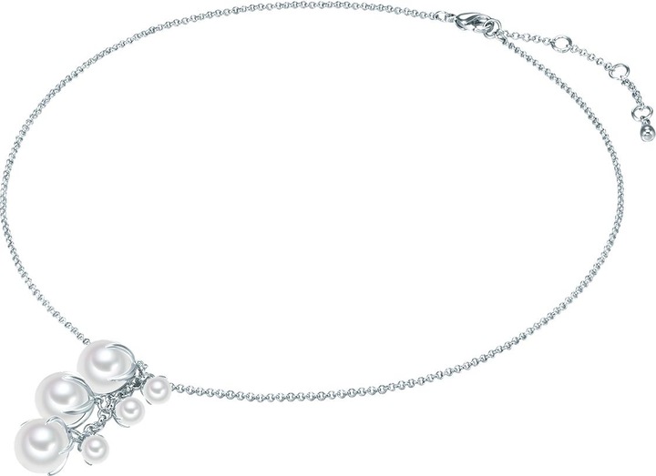 Immagine prodotto Lulu & Jane Catena da donna in ottone con conchiglia argento 42,0 cm di base + 5,0 cm di estensione - 29157 (Ottone, 42 - 47 cm)