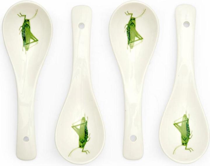 Produktbild Kikkerland Ceramic Grasshopper Spoons (4 Stk., Löffel)