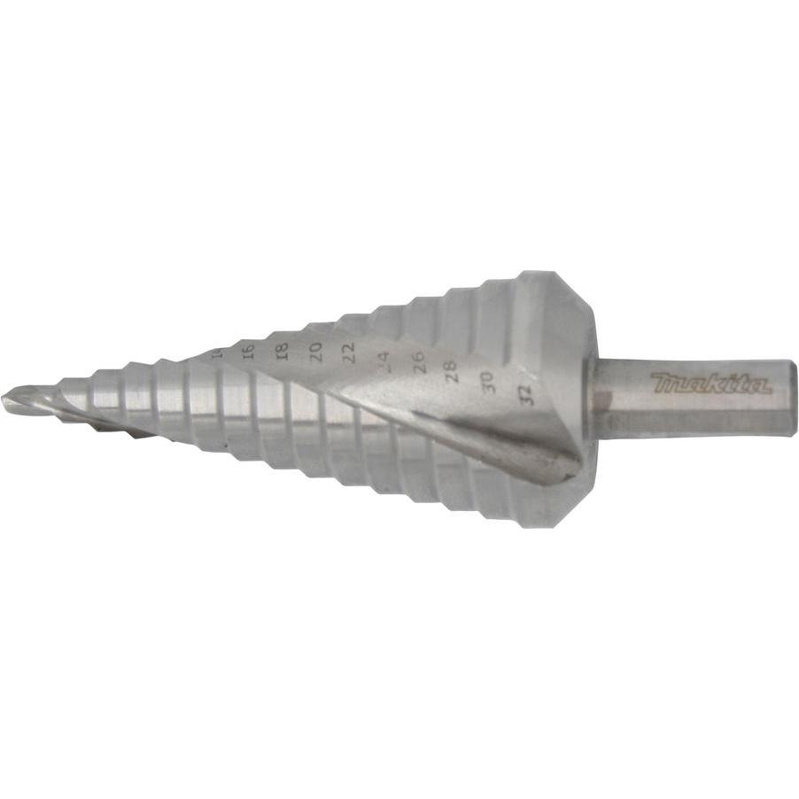 Makita, Bohrereinsatz, D-40163 STEP DRILL FOR TIN (SPIRAL) 4-32mm, length 102/80mm, 10mm (Ø 4-32mm)