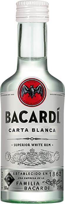 Actual product image Bacardi Carta Blanca Superior White Rum (1 x 5 cl)