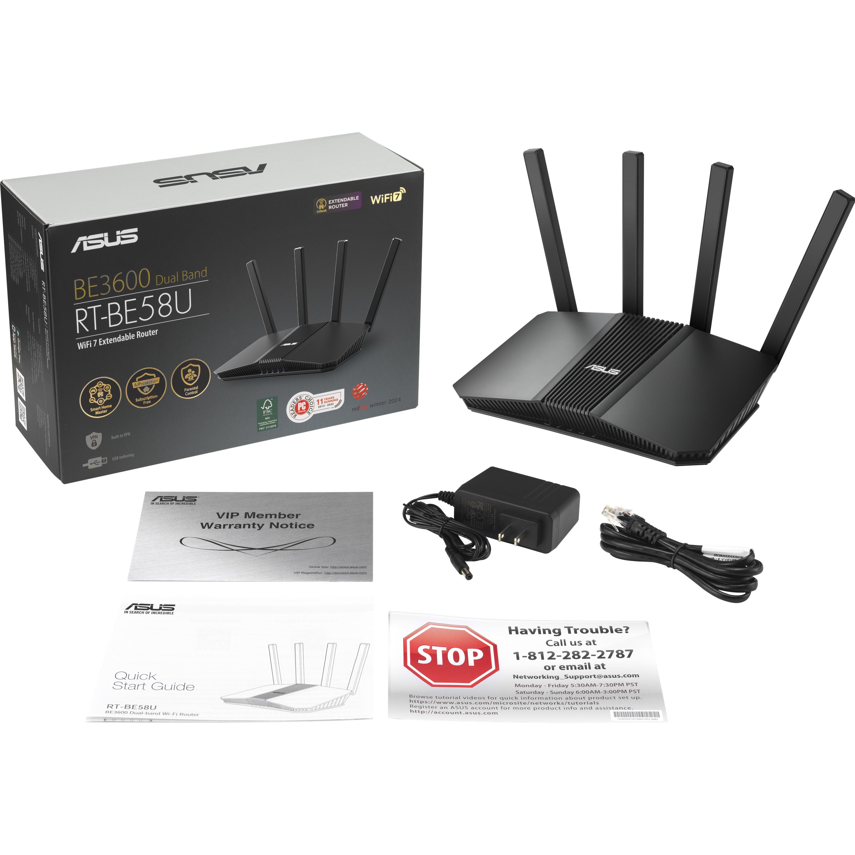 ASUS RT-BE58U V2 BE3600 AiMesh, Router