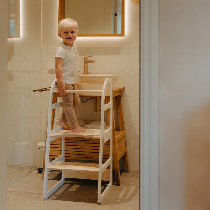 Actual product image Leg&go Transformable Kitchen Tower, White (40 x 45 x 90 cm)