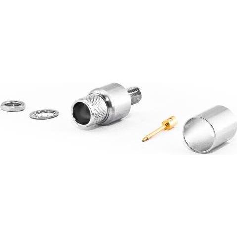 Thumbnail - Varia RP-SMA-Einbaubuchse für HDF400 Kabel, Crimp Version, Elektronikkabel + Stecker