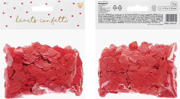 Produktbild Partydeco Tischkonfetti Herzen (1 Stück)