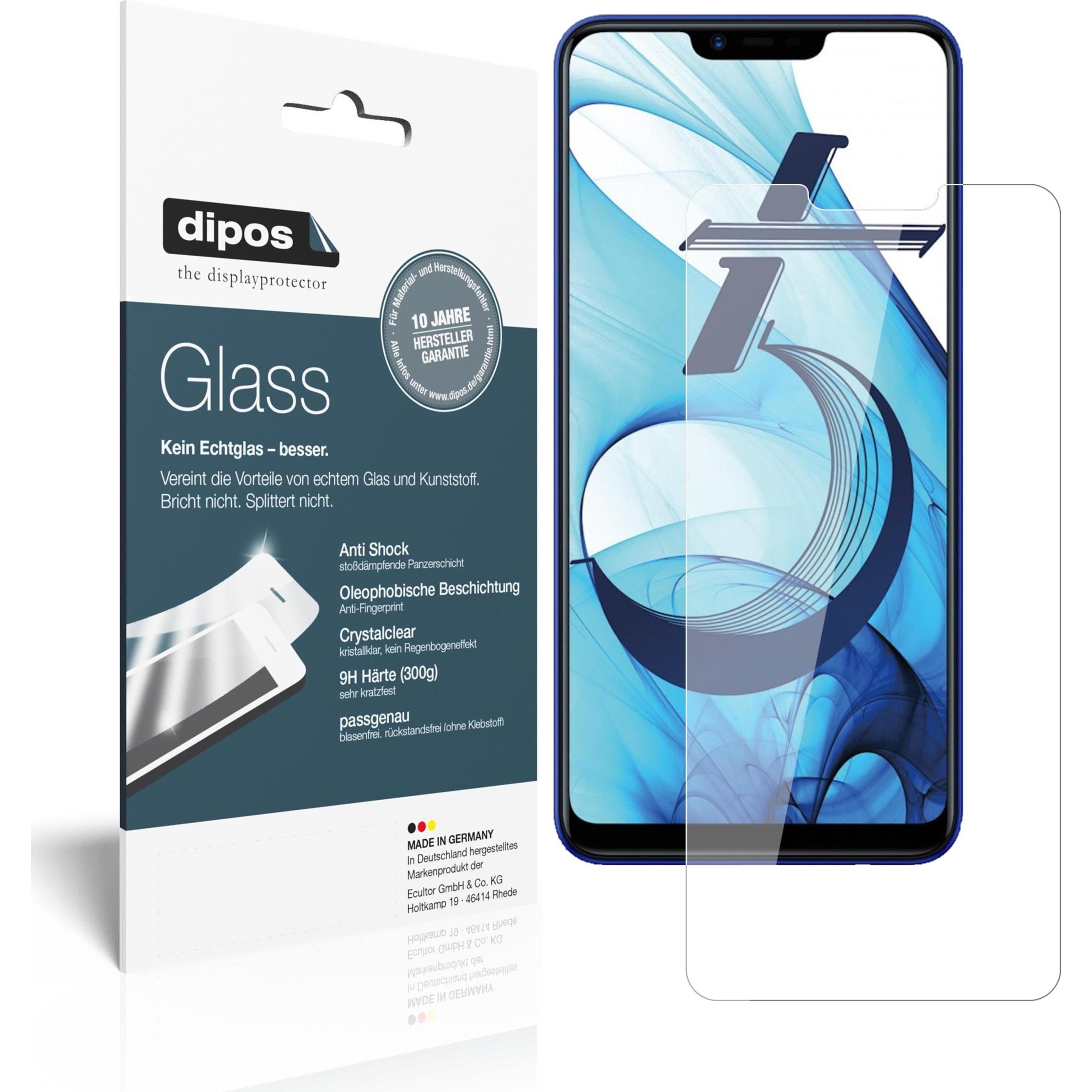 Dipos Displayschutz Anti-Shock (1 Stück, Oppo AX5), Smartphone Schutzfolie, Transparent
