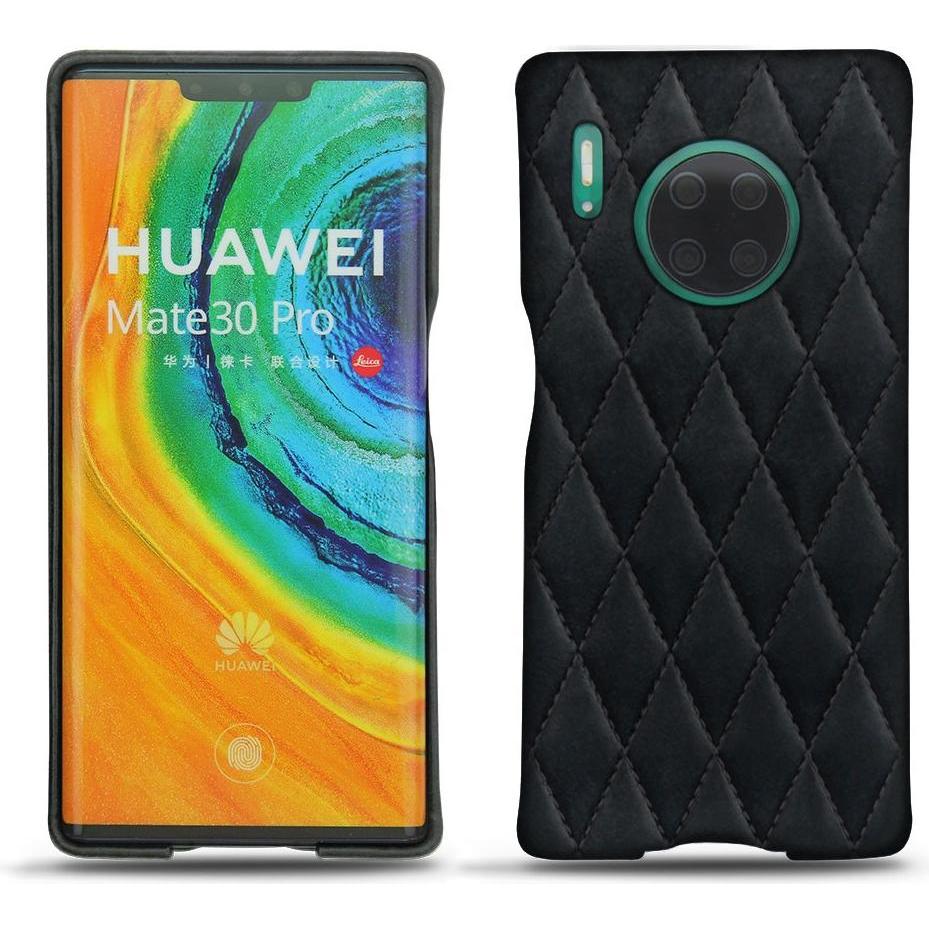 Noreve Lederschutzhülle (Huawei Mate 30 Pro), Smartphone Hülle, Schwarz