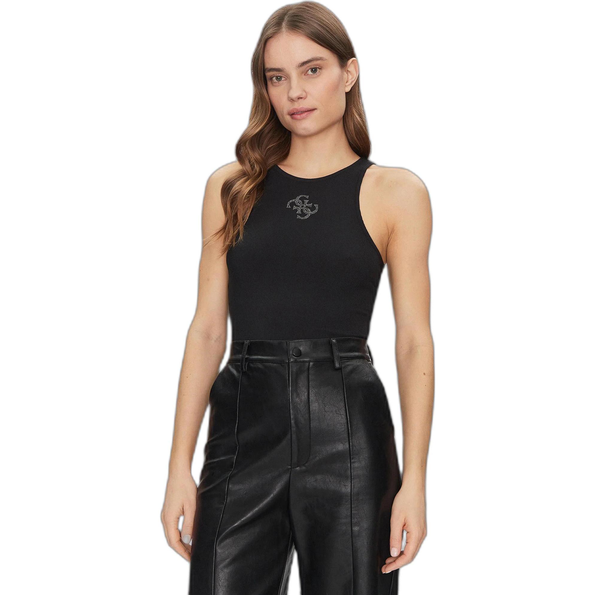 Guess, Damen, Shirt, Guendalina, Schwarz, (M)