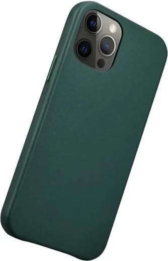 Immagine prodotto iCarer iPhone 12/12 Pro - Echtleder Back Cover Etui, grün (RIX1206) (Apple iPhone 12, Apple iPhone 12 Pro)