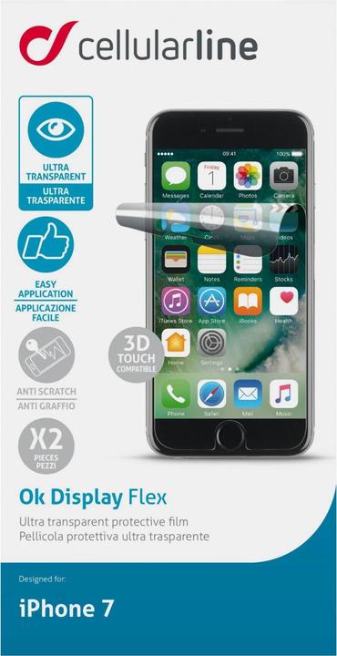 Actual product image Cellularline Ok Display Flex (2 Piece)