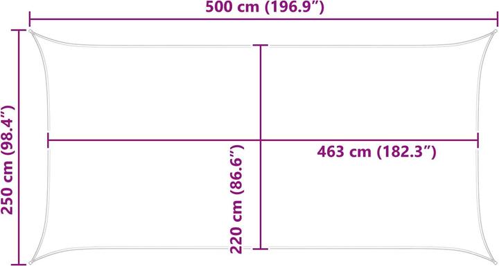 Produktbild vidaXL Outdoor Sonnenschutz Markise (500 x 250 cm)