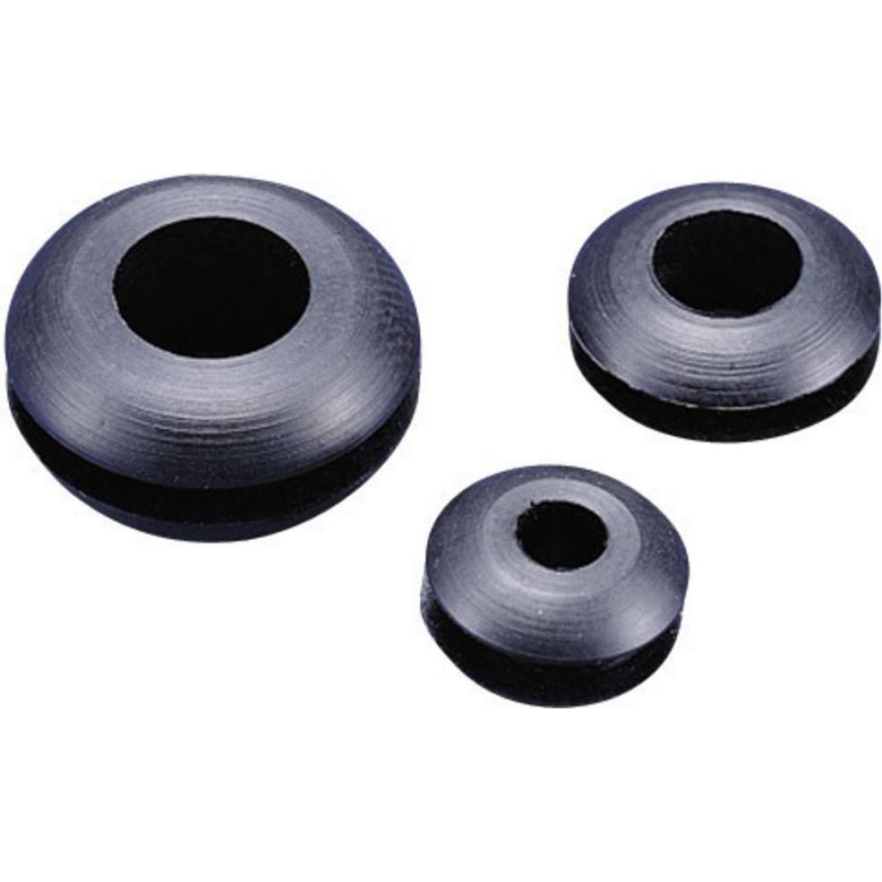 Tru Components, Leitungsführung Zubehör, TC-GMR0705203 Kabeldurchführung offen Klemm-Ø (max.) 5 mm Platte