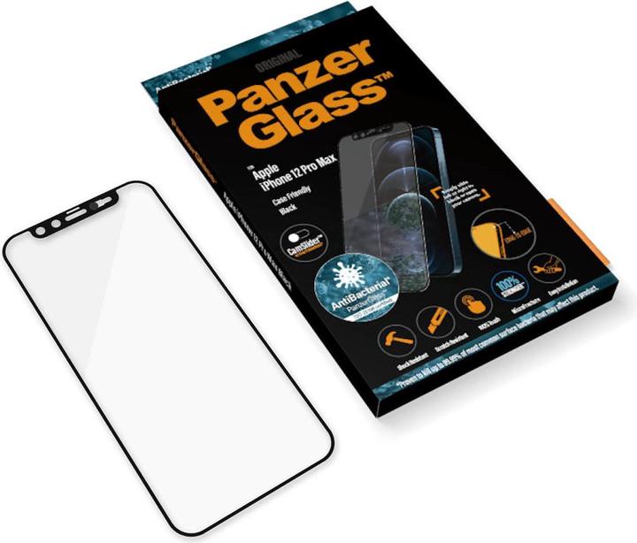 Actual product image PanzerGlass Case Friendly Black AB (1 Piece, Apple iPhone 12 Pro Max)