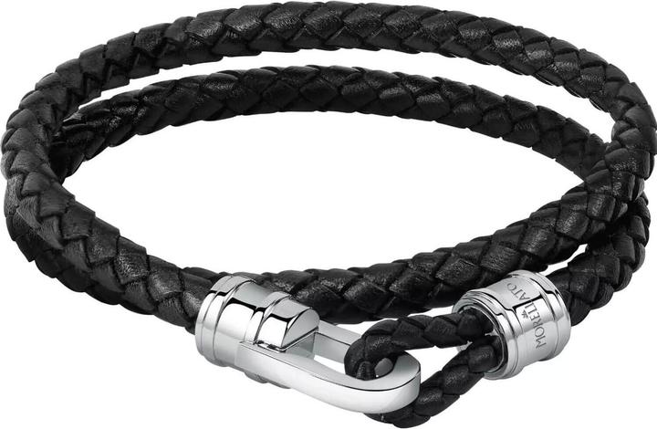 Immagine prodotto Morellato Moody Brac In Pelle Nera 40cm (42 cm, Acciaio inossidabile, Cuoio)
