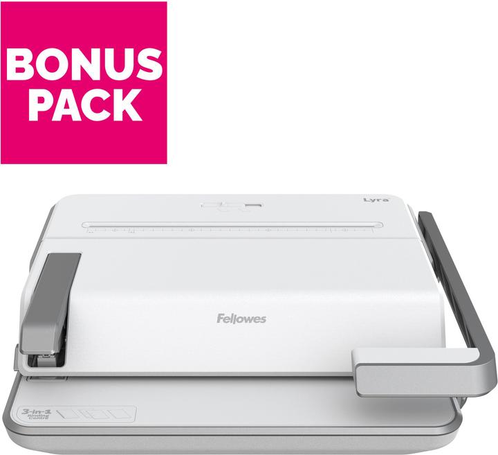 Produktbild Fellowes Bindegerät Lyra 5603102 3-in-1 Starter KIT (Plastikbindung)